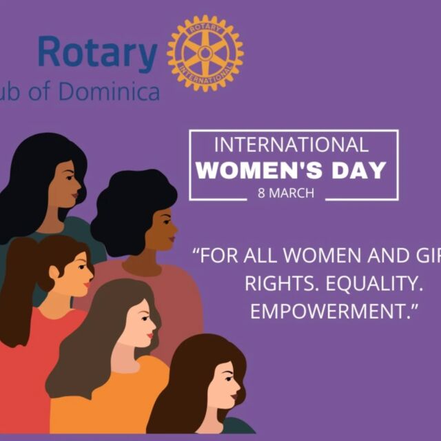 💜 Celebrating Women, Inspiring Inclusion! 💜 On International Women’s Day 2025, the Rotary Club of Dominica proudly stands in support of this year’s theme: "For ALL Women and Girls: Rights. Equality. Empowerment” 🌍✨ When we empower, uplift, and create opportunities for women, we build stronger communities and a better world for all. Let’s continue to champion equity, diversity, and inclusion in all that we do! 💪🏽👩🏽🔬👩🏾⚖️👩🏼🏫 #IWD2025 #InspireInclusion #RotaryForEquality #RotaryClubOfDominica #ServiceAboveSelf #district7030 #themagicofrotary #peopleofaction